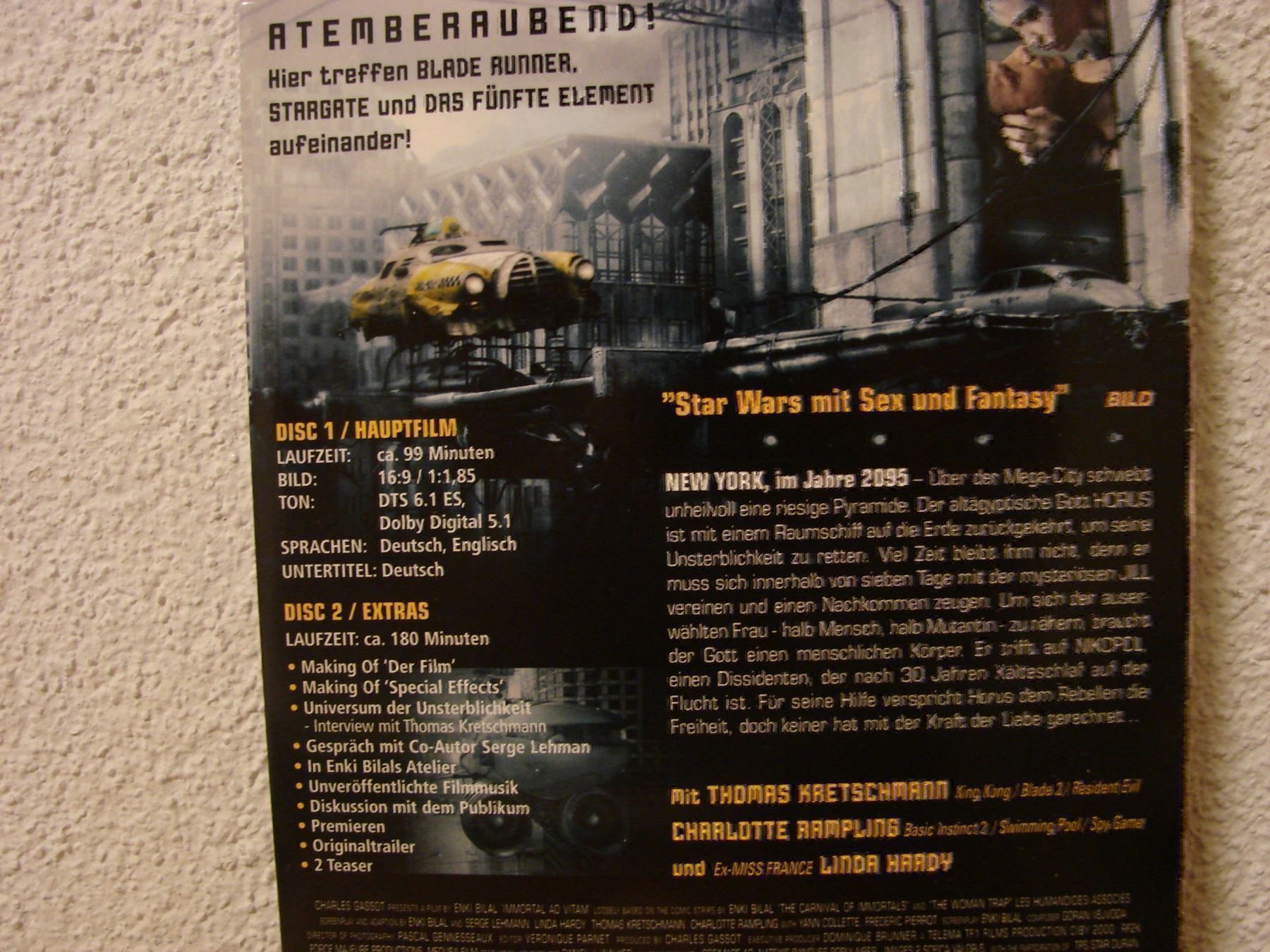 Tutti i DVDs: IMMORTAL - Special Edition – Usato da Hochdorf venduto da Aguadulce 1