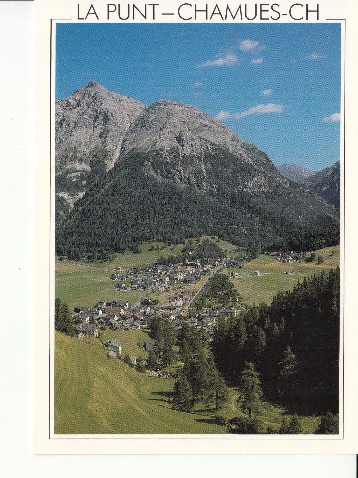 Cartoline postali: La Punt-Chamues um 1995 – Usato da Bürglen TG venduto da StampGraf