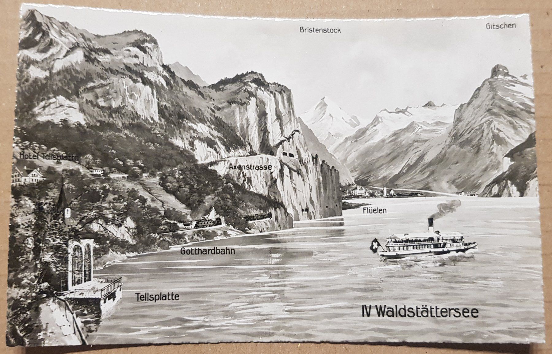 Cartoline postali: IV Waldstättersee top! – Nuovo (secondo la descrizione) da Melchnau venduto da Fishel