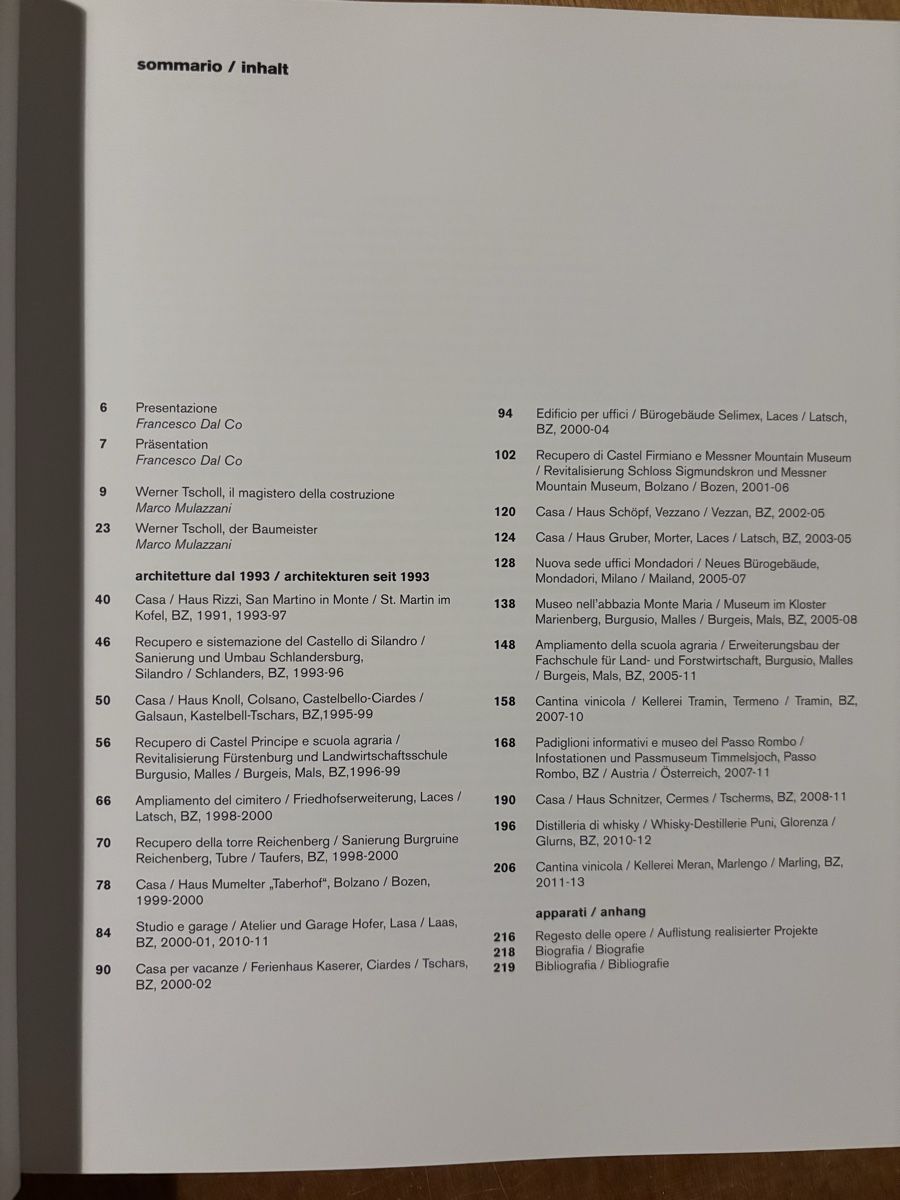 Libri: architetture / architekturen Werner Tscholl – Usato da Zürich venduto da WWehrle 1