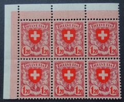 Wappenmuster Nr. 164 im 6er-Block **, SBK 200.00