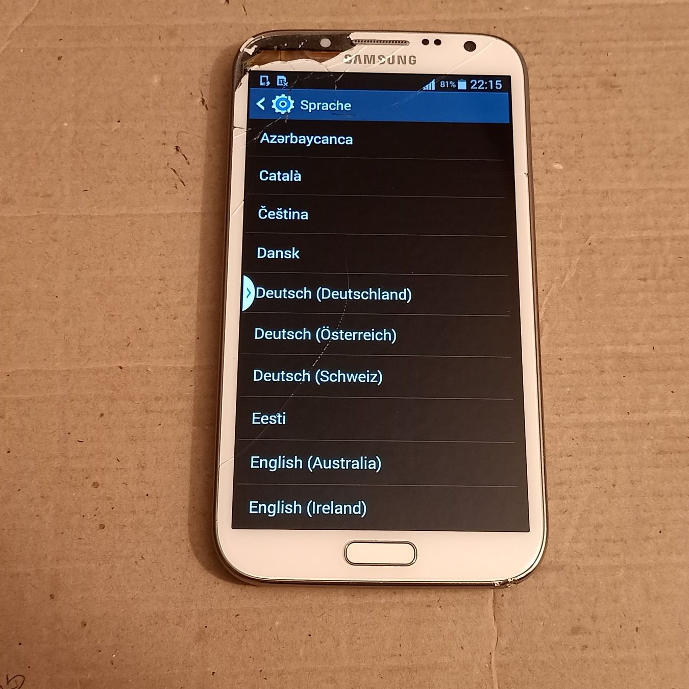Samsung Telefoni cellulari / Smartphones: Android Smartphone ohne Lock:Samsung Galaxy Note II GT-N7100 – Usato da Winterthur venduto da Opusco 4