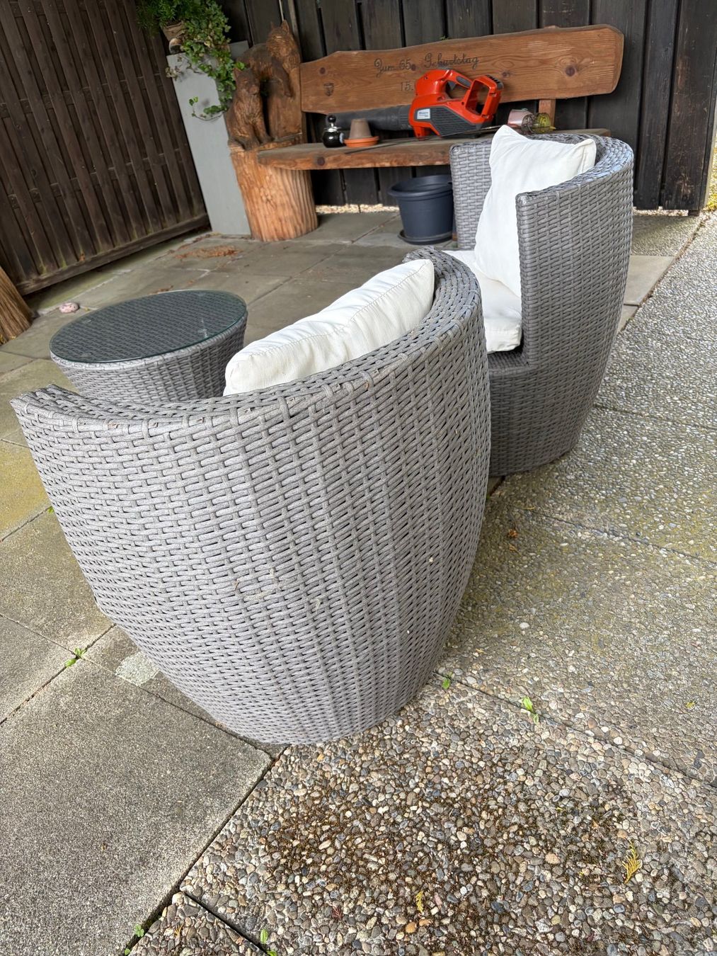Set di tavolo e panche: Gartenlounge 3-Tlg. – Usato da Aarwangen venduto da concorde58 4