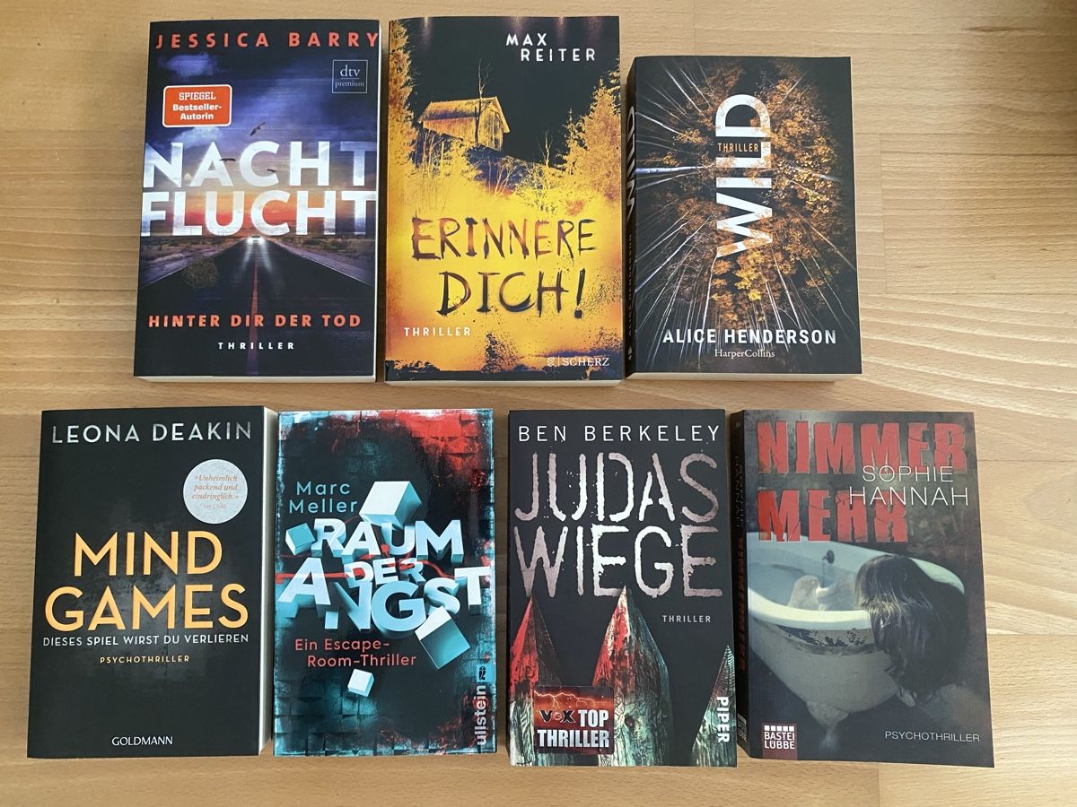 Bücher: Bücherpaket Thriller 7 Stück – Gebraucht aus Rümlang von sno_w8yd 1