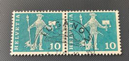 Vollstempel Lugano briefmarke