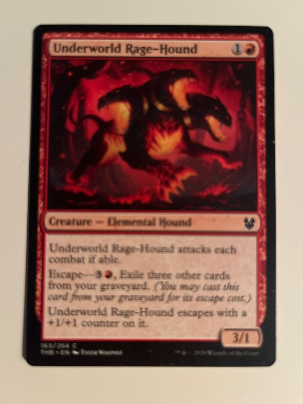 Magic The Gathering Carte collezionabili: 1 x Underworld Rage-Hound - Magic: The Gathering - MtG – Usato da Kriens venduto da Shadi1980