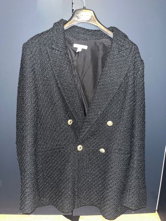 Blazer H&M schwarz Strukturstoff Grösse S gebraucht