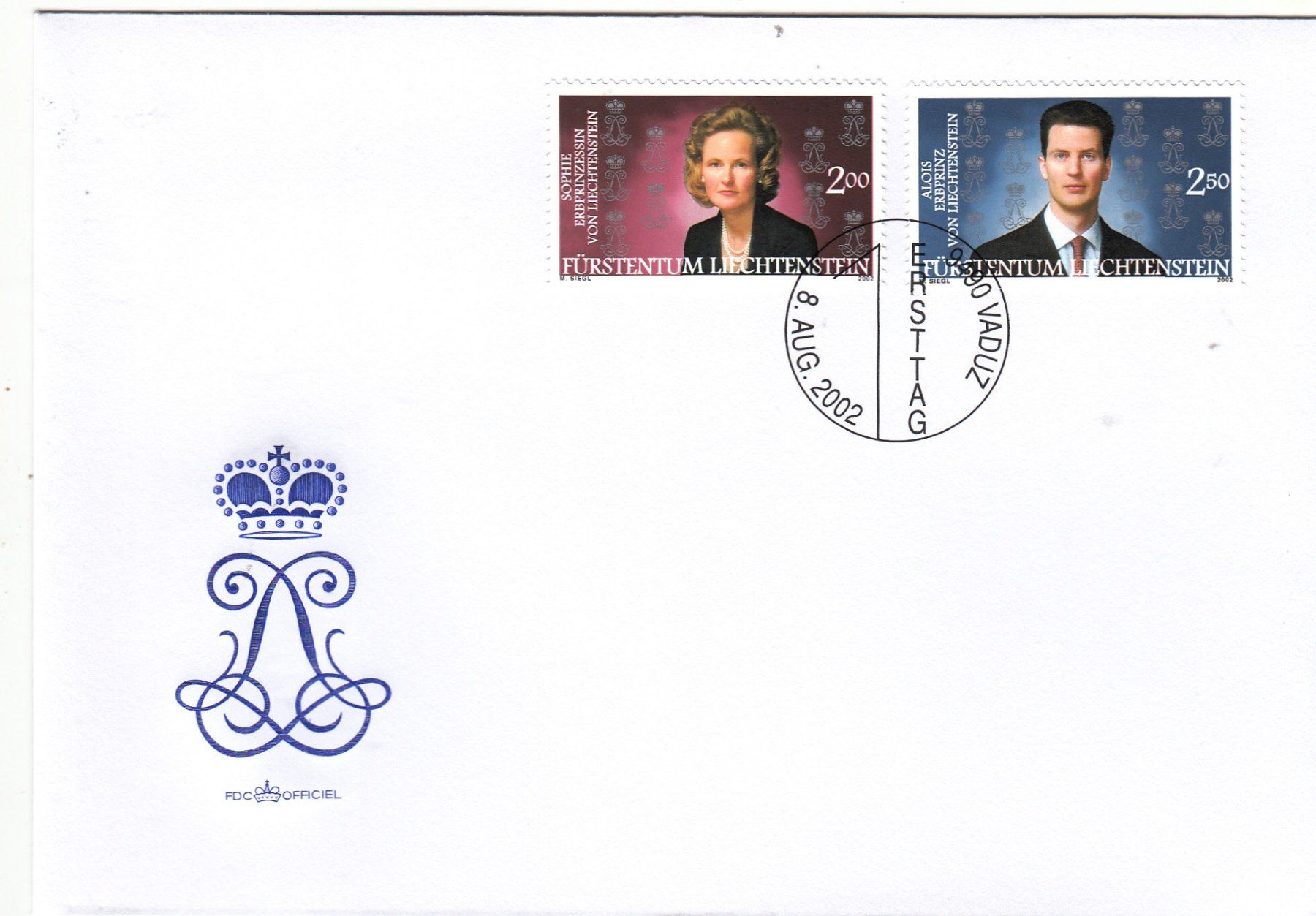 Tutti i francobolli: Fürstentum Liechtenstein Fdc+ Serien 2002 – Usato da Herrliberg venduto da Lfrifda 1