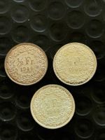 3 x 50 Rappen 1944/1945/1948  Unz / Stgl