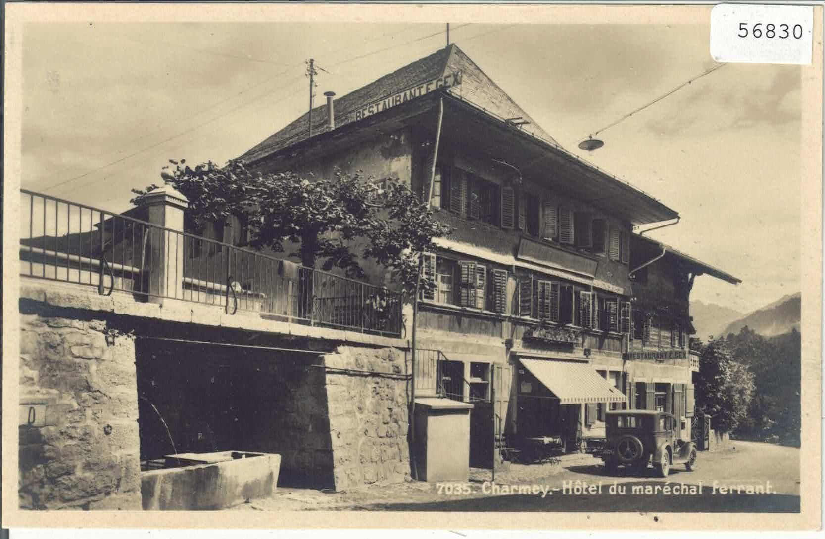 Cartes postales: Charmey - Hotel du marechal ferrant - Auto – D'occasion à Ettingen par Kartenplanet