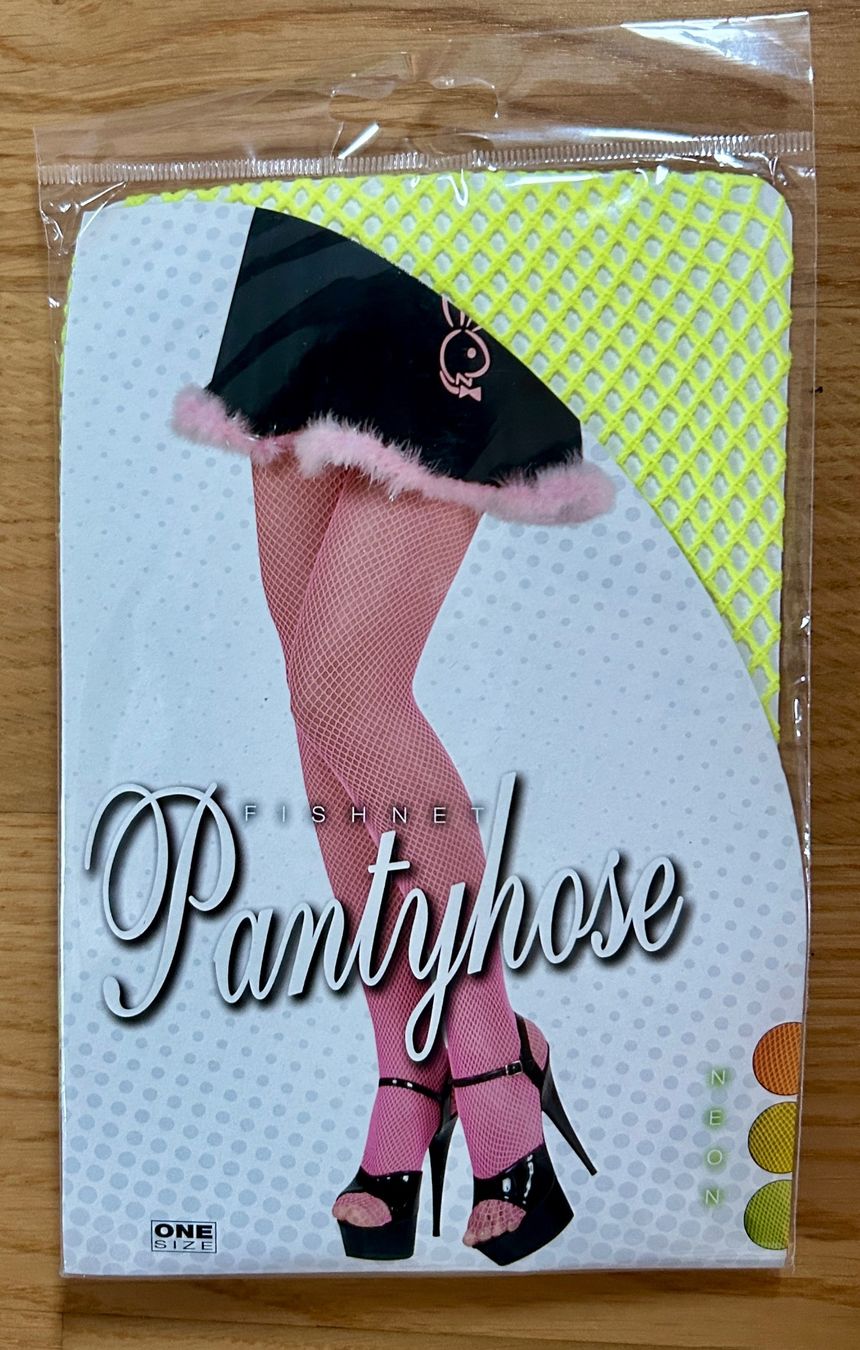 Calze & Collant: Neongelbe Netzstrumpfhose, 90er Party – Nuovo e nell'imballaggio originale da Ostermundigen venduto da Chuerbis