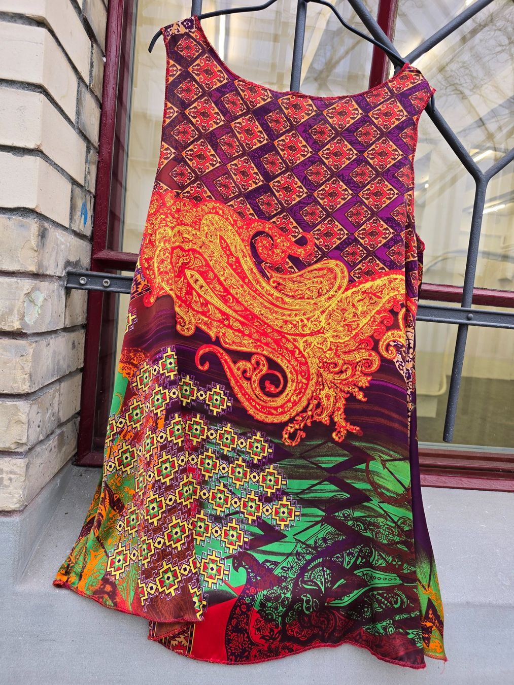 Vestiti: Kleidung: Hängerkleid Seide bunt – Nuovo (secondo la descrizione) da Romanshorn venduto da Rachacha 3