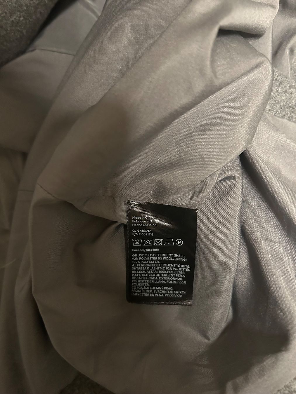 H&M Cappotti: Eleganter Wollmantel, Grau, 34 – Usato da Solothurn venduto da anj_5zhn 4