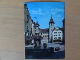 Maienfeld - Städtliplatz mit Rathaus - 1972