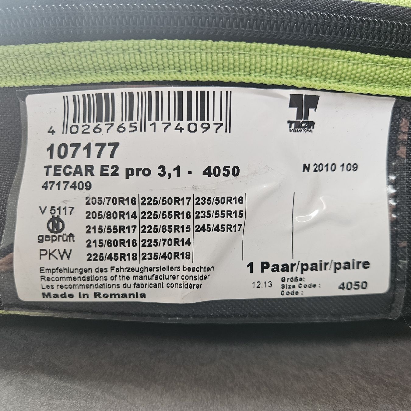 Tecar Chaînes à neige: TECAR E2 pro Schneeketten 3,1-4050 neu – Neuf (Voir description) à Rueun par bigi17 1