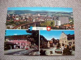 AK Brugg Eisenbahnbrücke Hotel Rotes Haus Amtshaus
