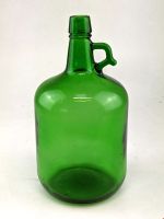 Vintage Glas Weinflasche | Grün | ca. 4 L