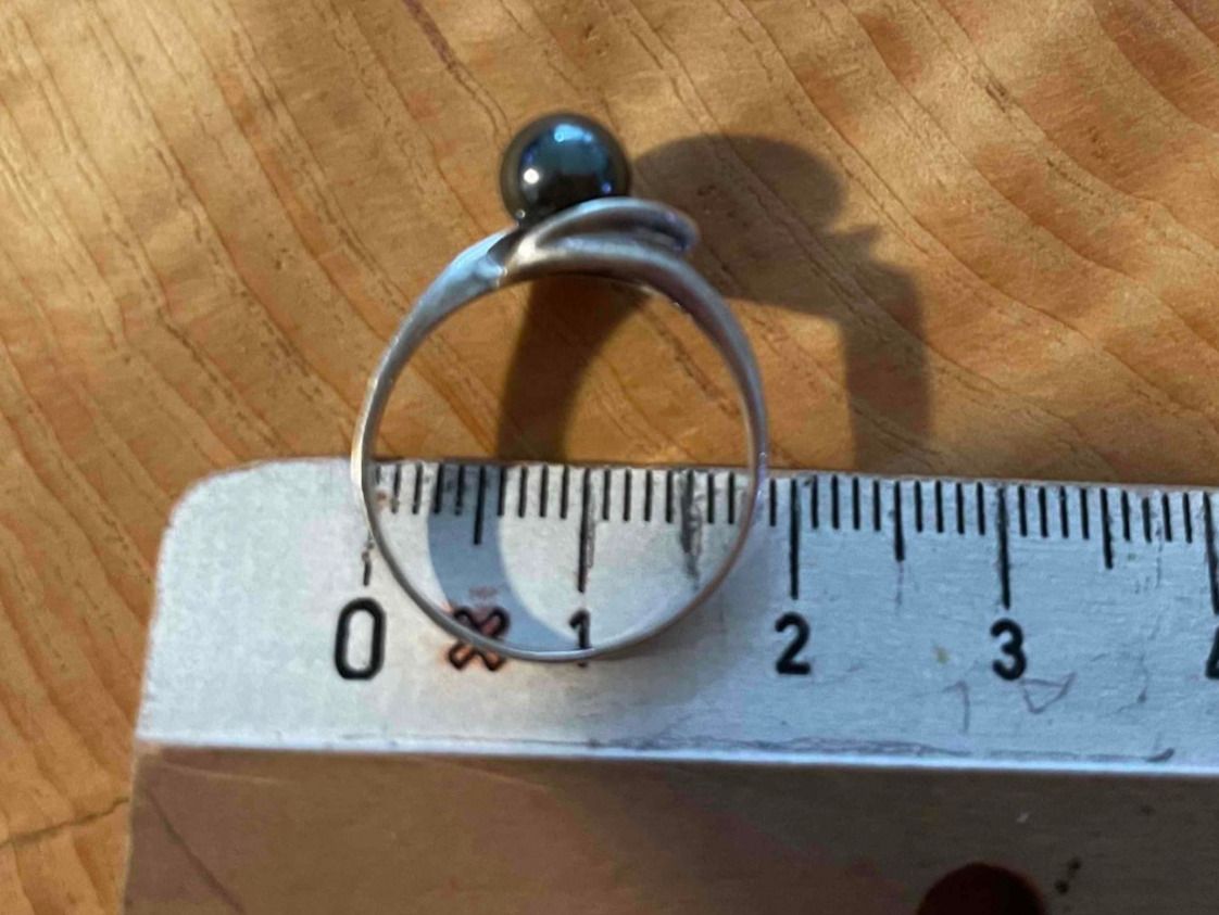 Orecchini pendenti & Orecchini a lobo: Silber Ring & Ohrringen mit Perlen | Ensemble Argent & Perle – Usato da Zürich venduto da AnnaSa 8
