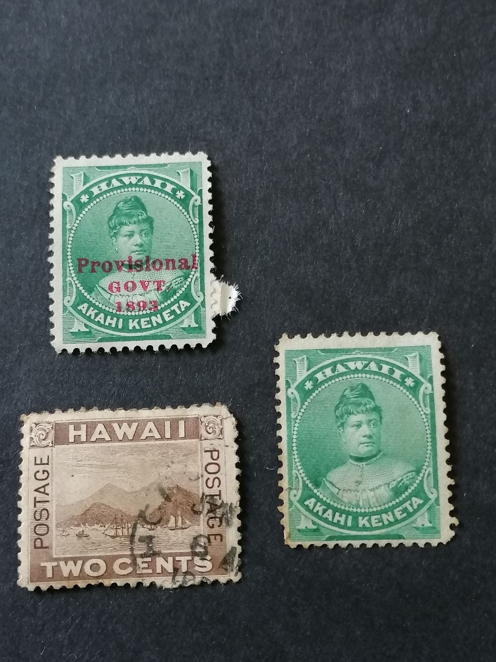 Tutti i francobolli: 3mal Hawaii 1882 bis 1894 – Usato da Happerswil venduto da tschergi