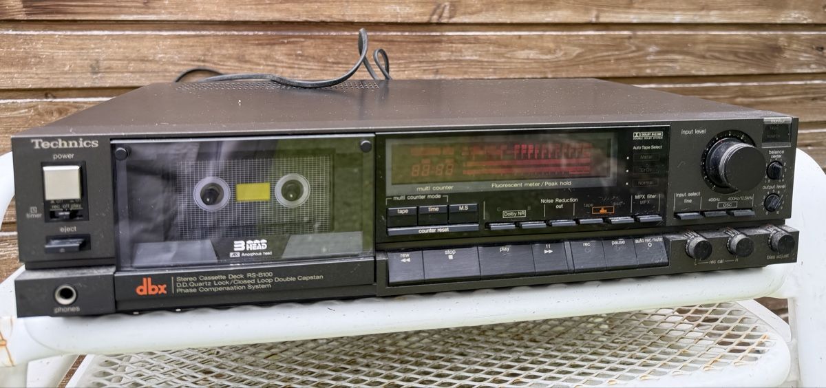 Technics Registratori: Technics RS-B100 Spitzenmodel Kasettendeck  – Difettoso da Trimbach venduto da SABO-61 4