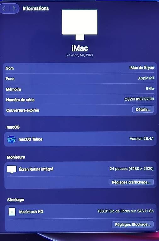 Apple PCs: Apple iMac 24 pouces (M1) 2021 – Gebraucht aus Biel/Bienne von Binot20 3