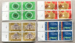4 er Block Nr.636/637/638/639 mit VollStempel Bern