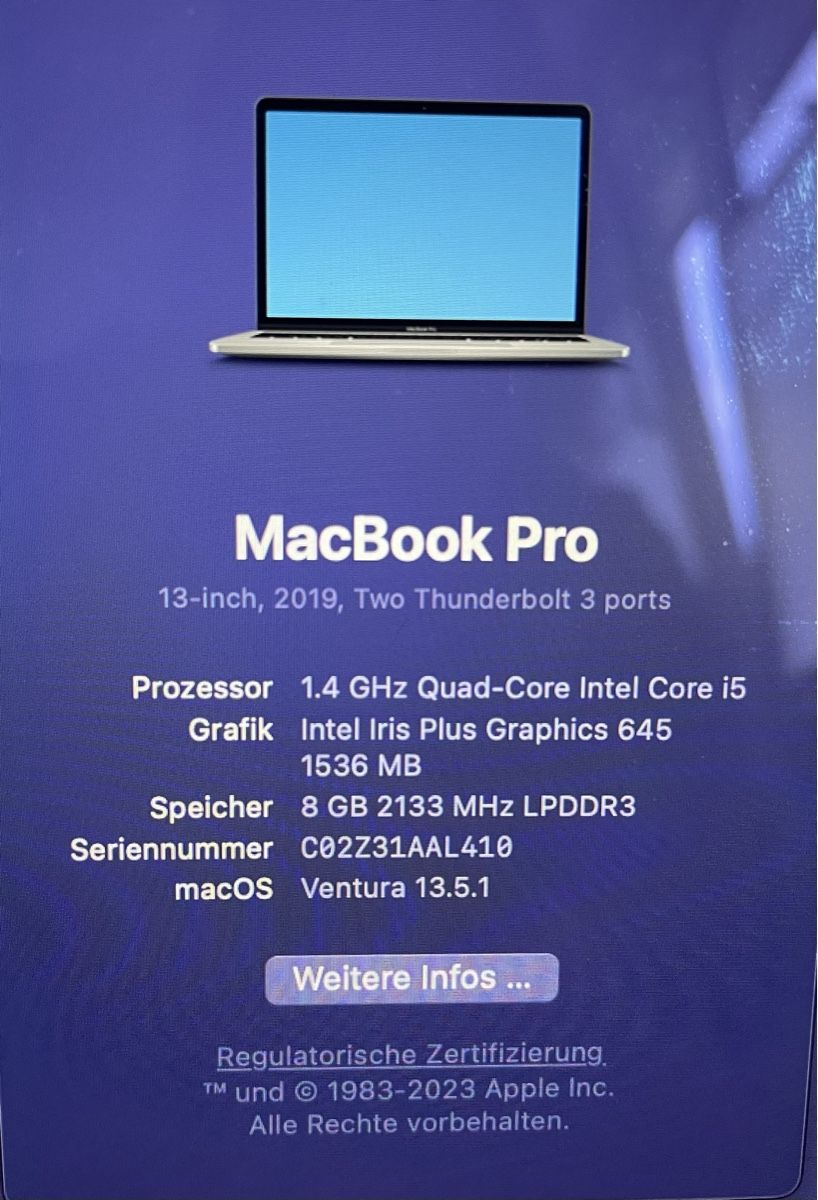 Apple Portables: Mac Book Pro – D'occasion à Subingen par aga_1054 5