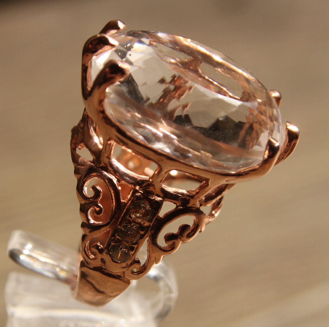 Anelli: NEU: Bergkristall  Ring  Schmuck Grösse 56 – Nuovo (secondo la descrizione) da Matten b. Interl venduto da EdelsteineInterlaken 1