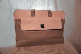 Piquadro Aktentasche, hellrosa/beige, guter Zustand