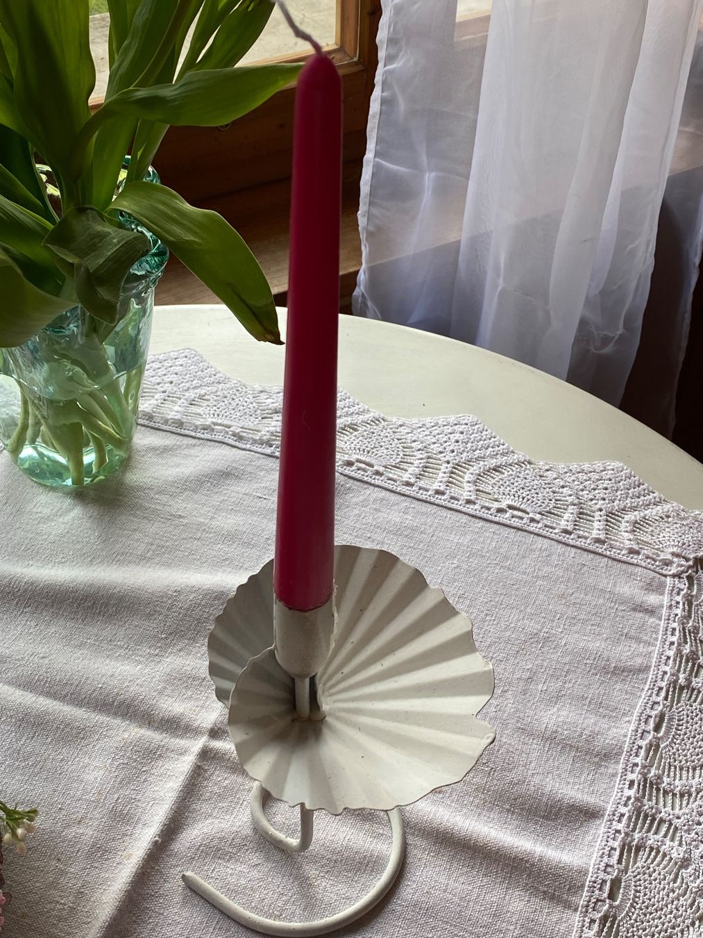 Portacandele: KERZENSTÄNDER-VINTAGE-WEISS – Usato da Meienried venduto da ManuelaBoutique 1