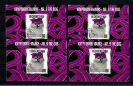 Crypto Briefmarke - Nr. 9 The DOG kompl. Serie gest.