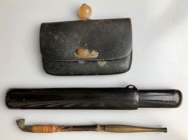 Japan Kiseru Pfeife, Hülle, Tabakbeutel