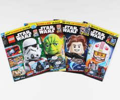 4 LEGO STAR WARS Comics, Quiz & Rätselspass für Kinder Set 1