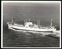 Fotografie Frachtschiff Velarde unter Br