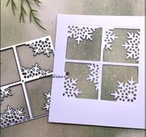 Neue Stanzschablone winterliches Fenster