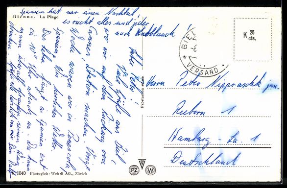Cartoline postali: AK Bienne, Strandbad – Usato da Berlin venduto da bartko-reher 1