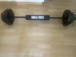 Gorilla Sports Barbell Set Hantel