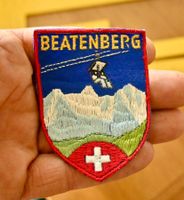 VINTAGE Badge BEATENBERG  nos ST. GALLER STICKEREI