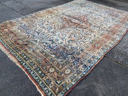 Ausgezeichneter grosser Perser Yazd Antike Teppich 307x445cm
