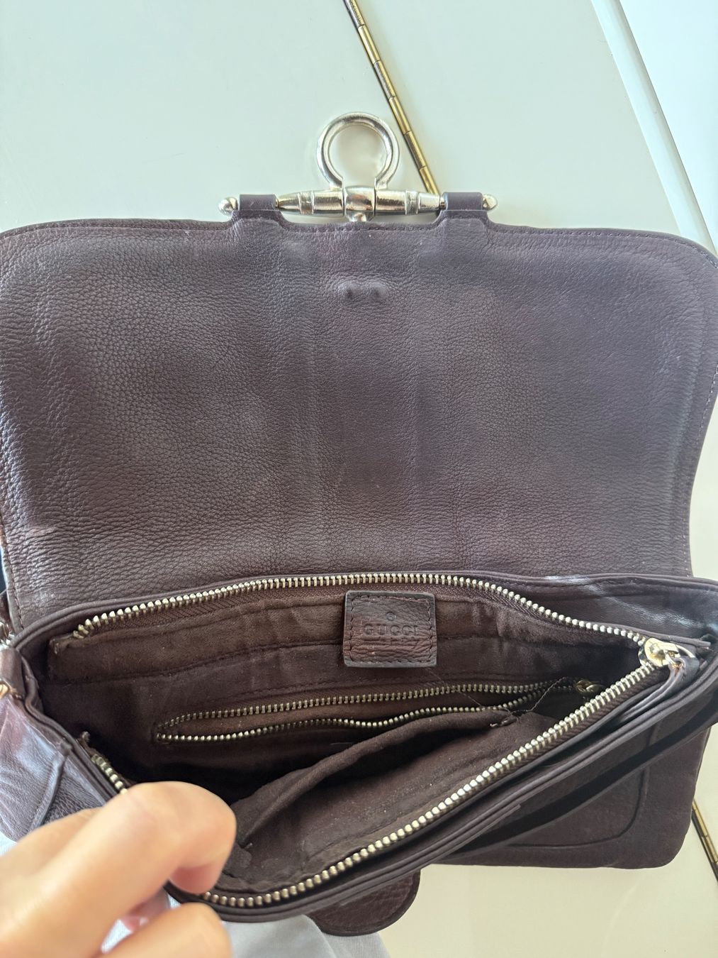 Sacs femmes: Leder Tasche dunkelbraun – D'occasion à Niederglatt ZH par neunzehn82 1