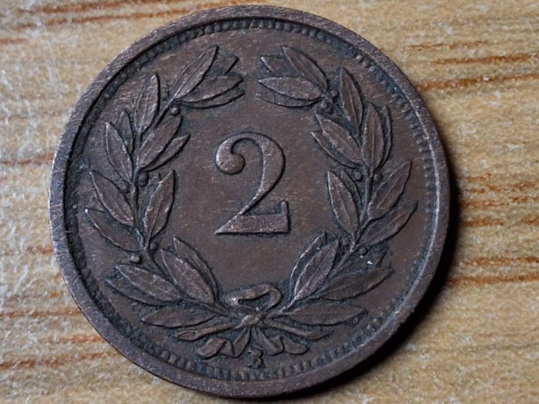 Toutes les monnaies: 2 Rappen 1929 - Selten! – D'occasion à Münchenstein par purbach1 5