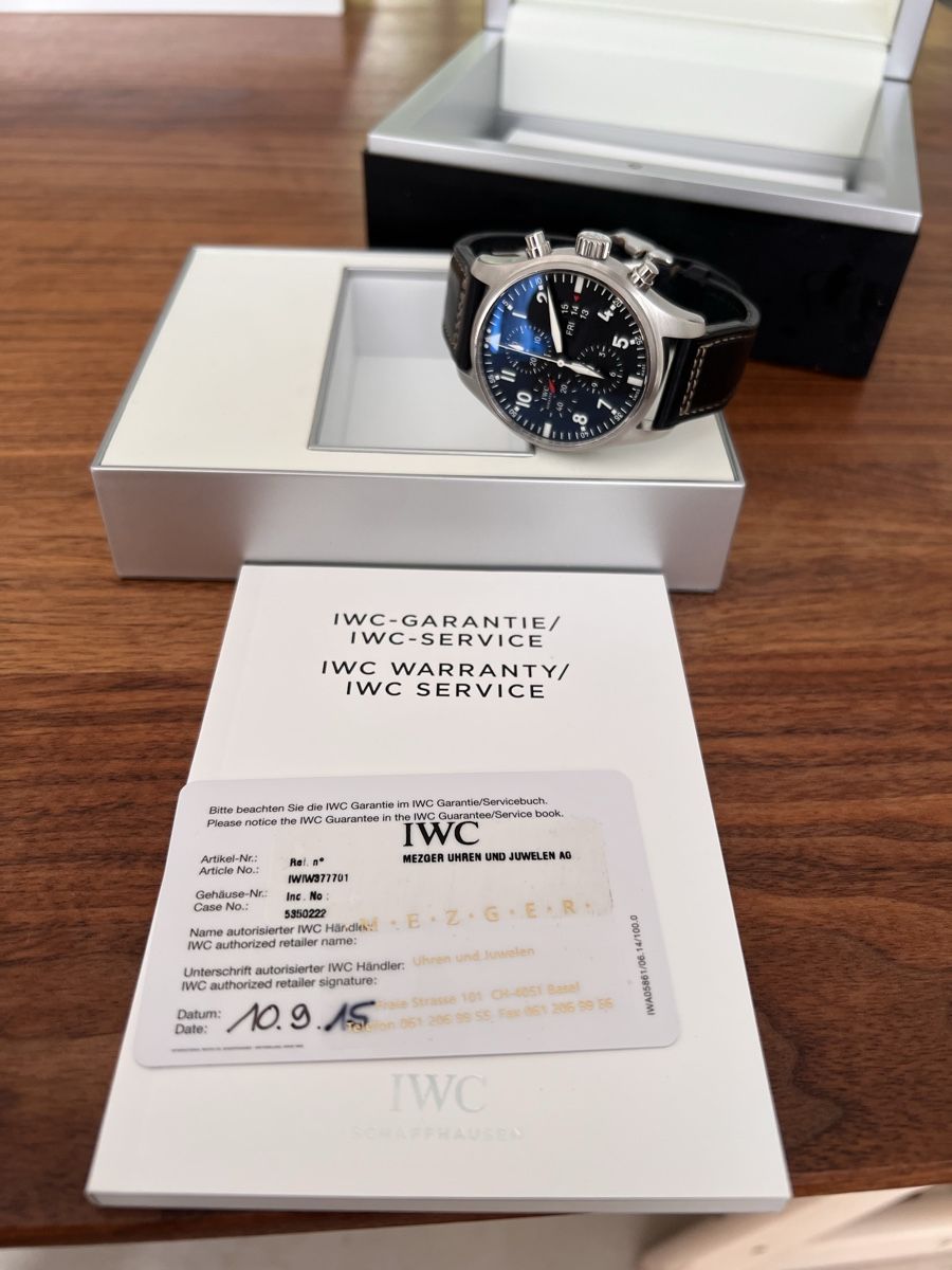 IWC Orologi: IWC Fliegeruhr Chronograph Ref. IW377701 – Usato da Muttenz venduto da nava_severin1981 7