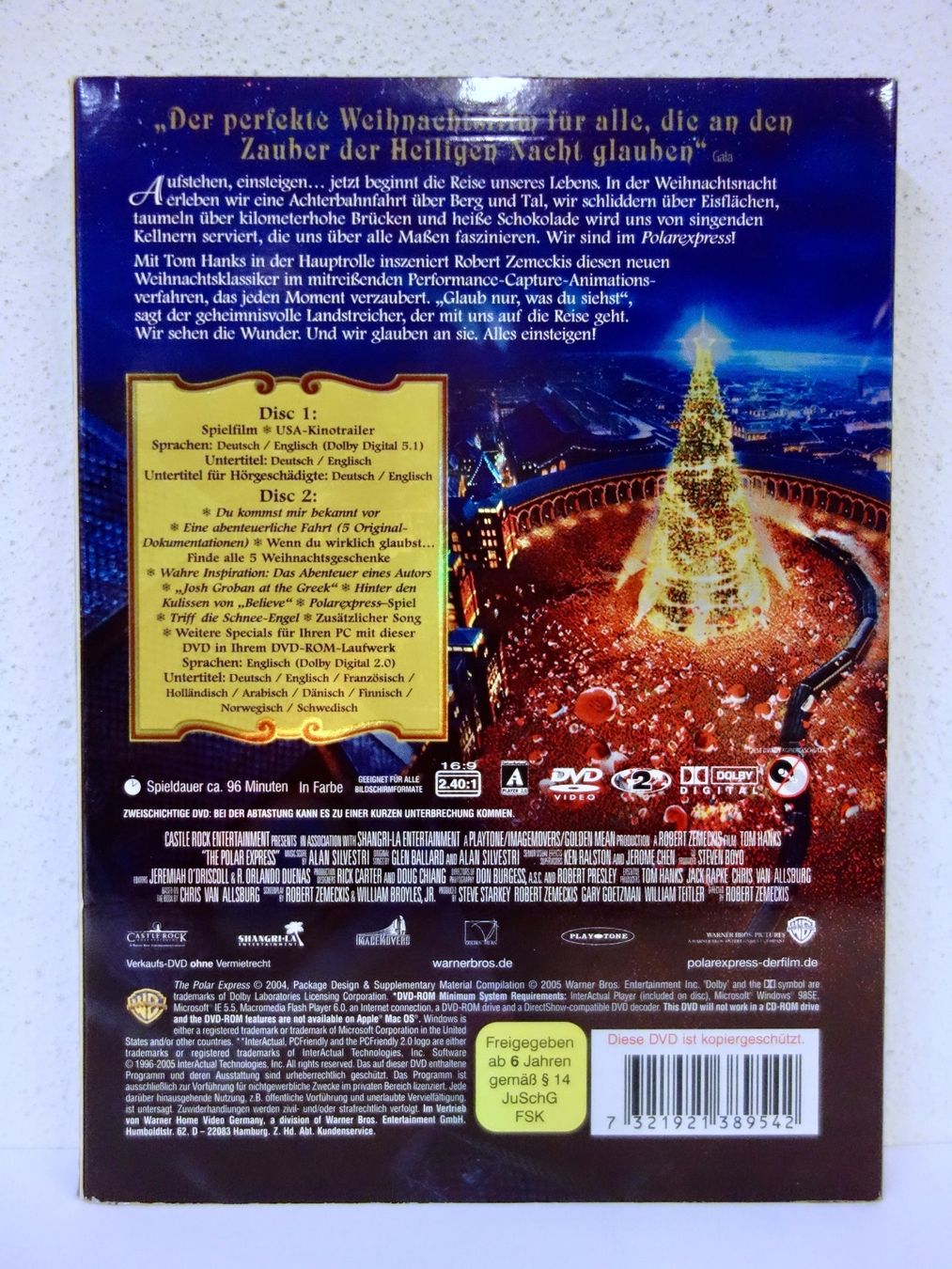 Tutti i DVDs: DVD 2-DISC-EDITION - DER POLAREXPRESS - TOM HANKS – Nuovo (secondo la descrizione) da Kerzers venduto da wisaundso 1
