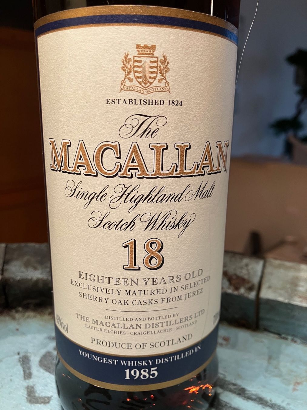 Macallan Bevande alcoliche: Macallan 18 Years 1985 Sherry – Nuovo e nell'imballaggio originale da Aarwangen venduto da concorde58 2
