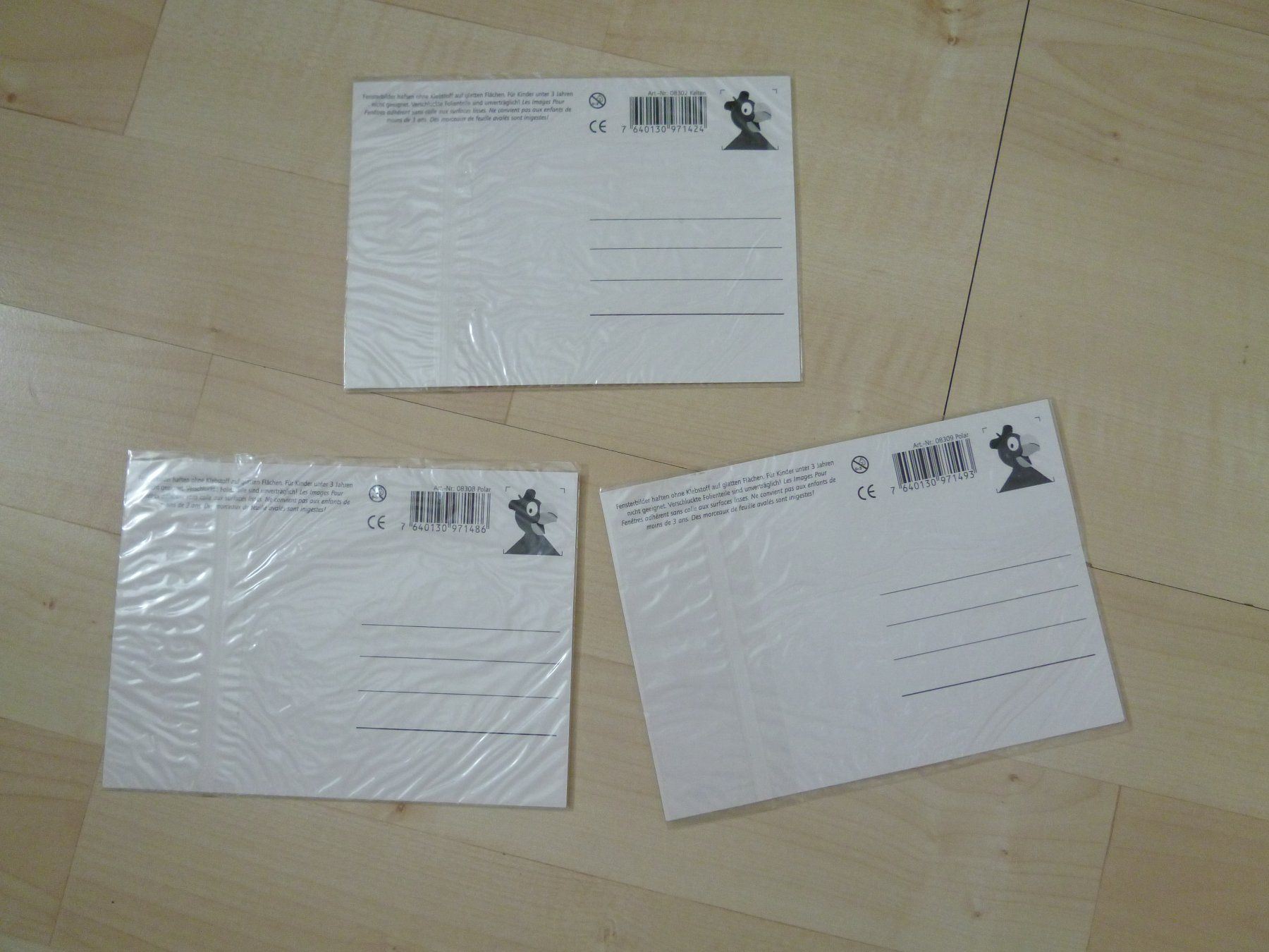 Cartes à collectionner: 4 alte Globi Fensterbilder – Neuf avec emballage d'origine à Dättlikon par Mamakuga 2