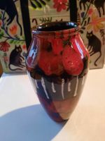 Rote Vintage Keramik Vase mit speziellem Muster, Top!