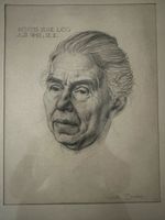 Walter Dolch Original Zeichnung 1941 signiert Portrait RAR