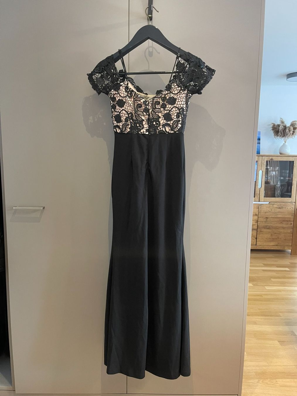 Vestiti: Elegantes Abendkleid Schwarz S mit Spitze & Schlitz – Usato da Rheineck venduto da FGeissler 4