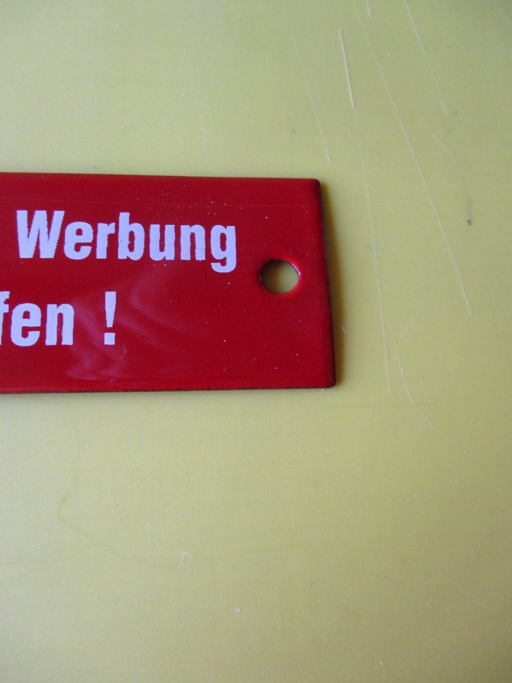 Insegne: Bitte keine Werbung einwerfen!  Emailschildli – Usato da Ottikon Gossau ZH venduto da hokuspokus 2