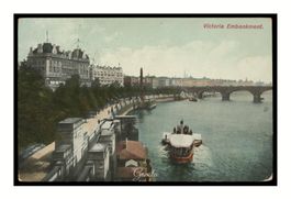 VICTORIA EMBANKMENT - 1910 "London"